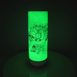 Sublimation Glow Speakers 20oz White Glows Green Music Gobelets avec fond blanc Transfert de chaleur vierge Bouteilles d'eau en acier inoxydable Tasses à double isolation A12