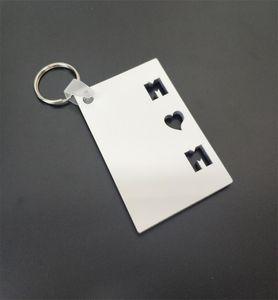 Sublimation Keychain Love Mom Daddy Key Chain Creative Diy Gift Favor Favor MDF Clave personalizada 1269 V25183889