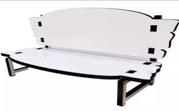 Banc commémoratif en MDF par Sublimation, pour décoration de bureau, personnalisé, blanc brillant, panneau dur vierge, banc d'amour, nouveau Fast3907095