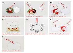 sublimation mdf rond carré neige de Noël décorations de Noël