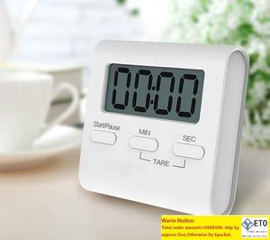 Sublimation Mini Digital Kitchen Timer Big Digits Loud Alarm Magnetic Backing Stand With Large LCD Display For Cooking Baking Sports Games