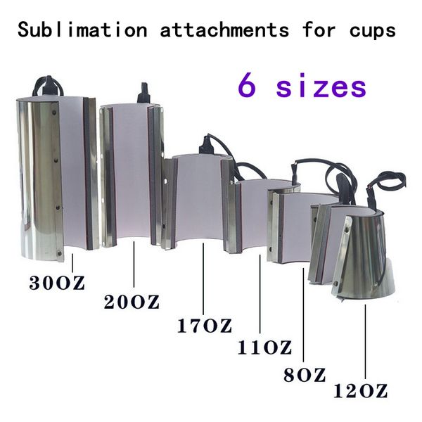 Accessoires de chauffage de tasse à sublimation 6 tailles de machine de tasse de cuisson supportant les sous-verres peuvent imprimer différentes tailles de sous-verres de tasses pour les machines à gobelets