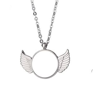 Sublimatie Ketting Lege Angel Wings Ketting Hanger DIY Pasen Day Gift RRB14752