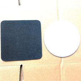 Sublimación de neopreno en blanco Posavasos de caucho natural Impresión por transferencia en caliente Neopreno Forma cuadrada redonda Tapetes de goma Consumibles