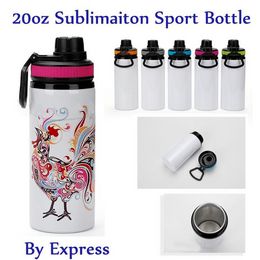 Sublimatie nieuwe 20 oz aluminium tumbler sport fles water flessen met handgreeplijsten door Express 0512