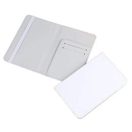 Funda para pasaporte de sublimación en blanco, funda para pasaporte de viaje DIY, funda para billetera en blanco para negocios de pasaportes