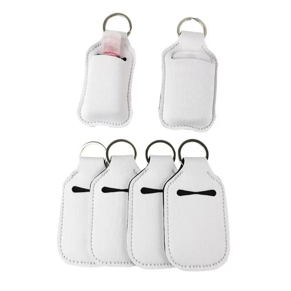 Porte-bouteille de parfum par Sublimation, porte-désinfectant pour les mains, porte-clés avec lanière, porte-clés en néoprène DLH889