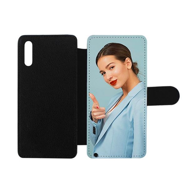 Sublimation Phone Case PU Leather Wallet Cover pour Samsung A70 A50 A40 A30 A10 DIY Design Peut personnaliser votre logo pour Galaxy S10