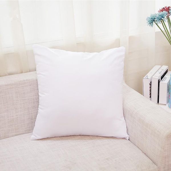 Sublimation taie d'oreiller carré blanc taie d'oreiller canapé voiture chambre décoration personnalisé blanc bricolage cadeaux pour les amis