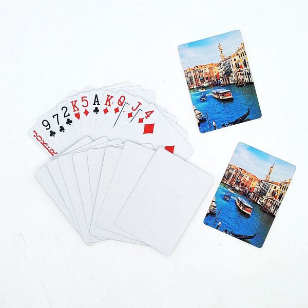 Sublimation Playing Cards Party Supplies Blank 54pcs Paper Playing Card Gift