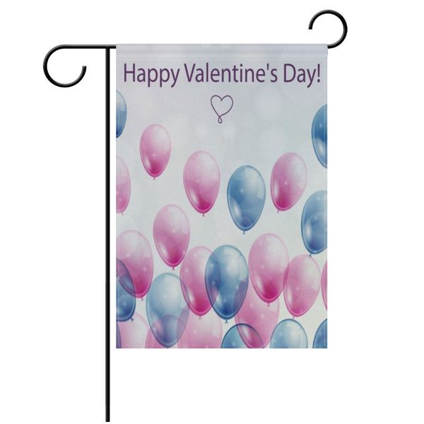 Sublimation Polyester fibre drapeau de jardin vierge pour la Saint-Valentin jour de Pâques impression par transfert à chaud bannière drapeaux consommables 30*45 cm