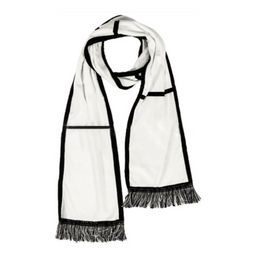 Foulards à Sublimation avec glands, écharpe Double face pour serviette de transfert thermique par Sublimation, vente en gros, vierges C1202