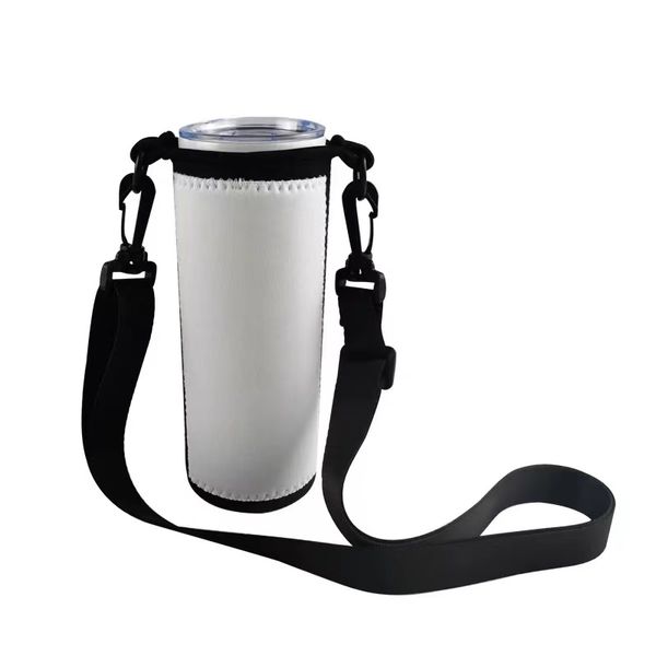 Sangle de sublimation Manchon de bouteille d'eau isolé Porte-sac Autres verres Porte-sac en néoprène Tumbler Porte-sac de bouteille d'eau de sport en plein air