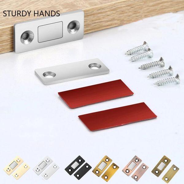 Sublimación Fuerte Puerta de Gabinete de Cocina Magnética Cierrapuertas Puertas Correderas Ultra-Delgado Invisible Touch Bead Armario Puerta Succión Cajón Hardware