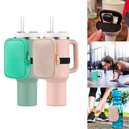 Sublimatie Waterfles Pouch Opberghoes voor 40oz Tumbler Neopreen Waterfleshouder Tumbler Draagtas Houder voor Hardlopen, Wandelen