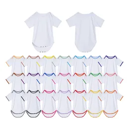 Sublimatie witte baby onsies feestbenodigdheden blanco warmteoverdracht katoen gevoel babykleding diy ouder-kind kleding 0-24 maanden