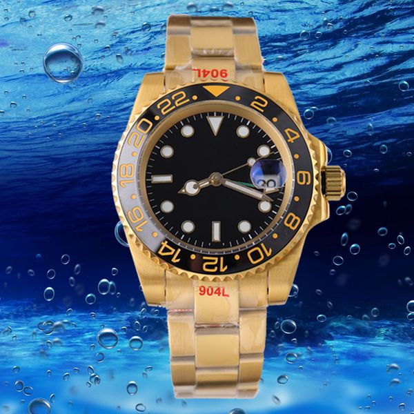 Tipo de calendario submarino Relojes para hombre 41MM Automático 2813 Reloj con movimiento Luminoso Zafiro Impermeable Deportes Auto-viento Relojes de pulsera de moda Reloj automático