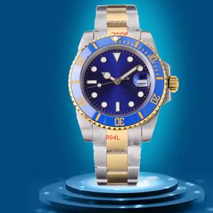 Montre pour hommes montres de haute qualité montre pour hommes montre 40mm en acier inoxydable 904L fermoir coulissant montres de luxe saphir lumineux étanche avec boîte