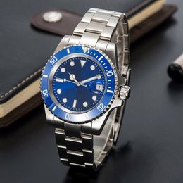 submariner horloge heren automatisch mechanisch keramiek horloges 41 mm zwart volledig roestvrij staal Glijdende sluiting Zwemhorloges saffier lichtgevend montre de luxe