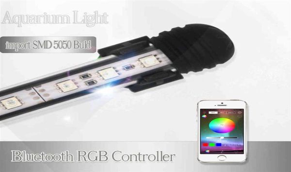 Éclairage à LED d'aquarium submersible RVB Marine Fish Tank LED LED POUR LAMPE AQUARIUM ARRÉPRÉPORT ÉCLAIRE BLUETOTH CONTRÔLE 294407937