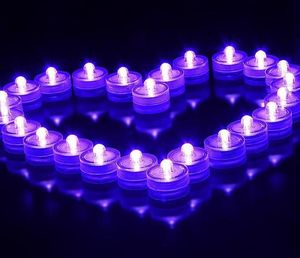 Dompelpomp kaars Onderwater Vlamloze LED Theelichtjes Waterdichte elektronische Rookloze kaarsen lichten Bruiloft Verjaardag Feest Xmas Decoratief