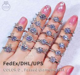 Subreli Colorvvs Anneau pour la femme Bands de diamants S925 STERLING Silver Bijoux Moisanite Stone Wholesale7457899