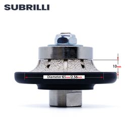 Subrilli Diamond slijpwiel B10 Vacuüm VERBAZEN ROUTER BIT Demi-Bullnose Vacuüm Vergeteld diamantgereedschap