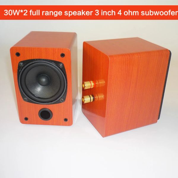 Altavoz de rango completo de 30W x 2, 3 pulgadas, amplificador de Audio Subwoofer DIY, altavoz pasivo HIFI para fiebre, Audio de escritorio frontal para cine en casa