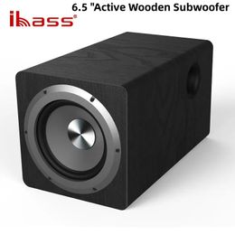 Subwoofer IBASS 100W 6.5 pouces en bois actif subwoofer en haut