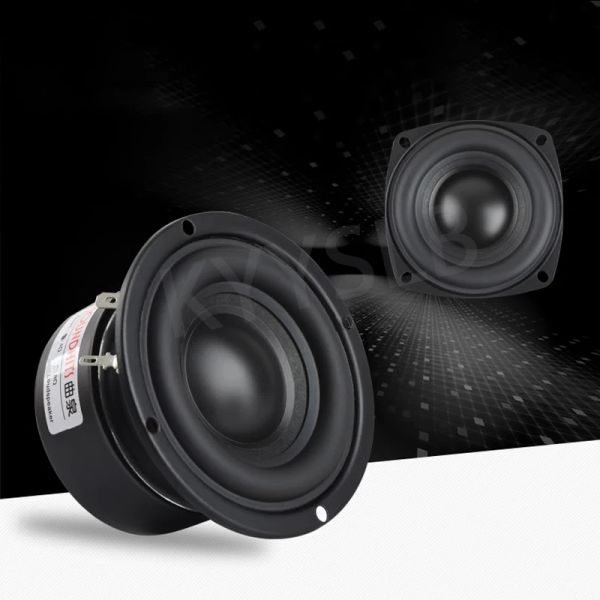 Subwoofer Kyyslb 25 ~ 50W 3 pulgadas Unidad de controlador de altavoces Subwoofer Bass Hifi Woven Cuenca de audio de sonido