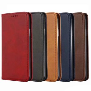 Suck Leather Étuis portefeuille magnétiques solides pour Samsung S23 S22 Ultra S20 S21 Plus A52 A72 A32 5G A12 Note 20 Fermeture ID Holder Kickstand Flip Cover Phone Pouch Luxury