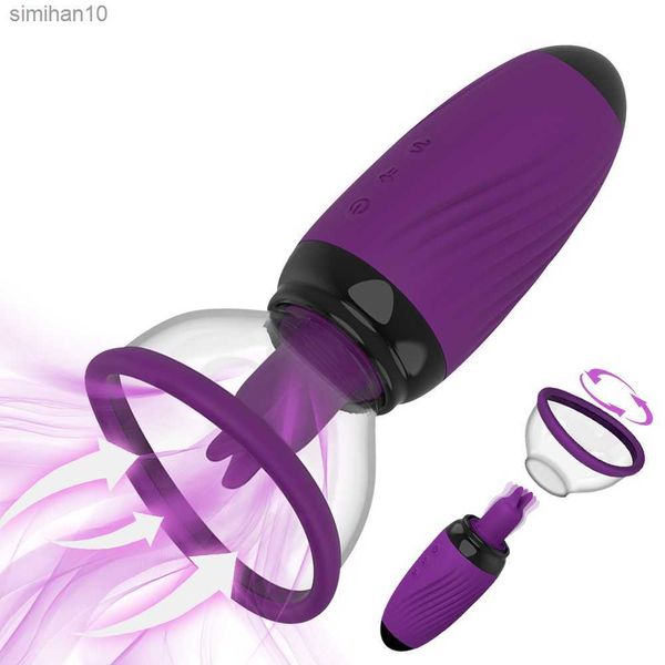 Massager di ingrandimento del seno sucker 10 Stimante vibrazione Spilulatore Nipplo che succhia i giocattoli sessuali per le donne per donne adulti 18 L230518