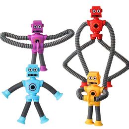 Telescopische Pop Buizen Zuignap Robot Fidget Buizen Zintuiglijk Speelgoed Kinderen Fantasierijk Spelen Stimulerend Creatief Zintuiglijk Speelgoed