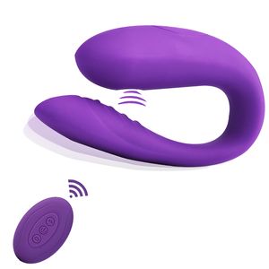 Zuigende dildo vibrator 10 intense modi U vorm seksspeeltjes voor vrouwen G spot clitoris stimulator met afstandsbediening