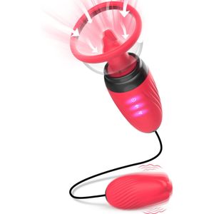 Zuigen likken vibrator kutpomp clitorale tepel borst anale kogelstimulator vrouwelijk seks speelgoed sukkel massager rose vibrator volwassen seksspeeltjes voor vrouwelijke paren