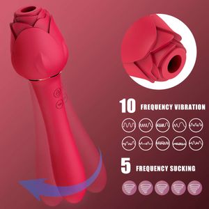 Zuigen Rose vibrator Vrouwelijke Clitoris Sucker Vacuüm Stimulator Vaginale Stimulatoren Volwassenen Goederen Rose vibrerende Seksspeeltje voor Vrouwen 1101