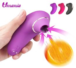 Sucking Vibrator Clit Sucker Clitoris Stimulator masturbator Dildo Nipple Licking Tongue Toys Oral For Adult Toys Sex For Woman Y8945155