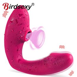 Vibromasseur à succion pour femmes, point G, double gode, suceur de Clitoris, stimulateur de Clitoris, jouet sexuel sans fil pour adulte, 240320