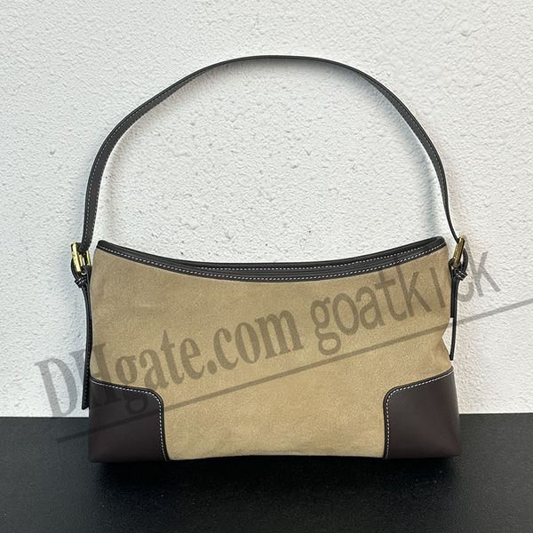 Sac Hobo en daim Sac Vintage Femmes Mode Glaçage Cuir De Vachette Rabat Designer Sacs À Bandoulière Sous Les Bras Femmes Sac Nostalgie Bourse Intérieur Poche À Glissière Portefeuille