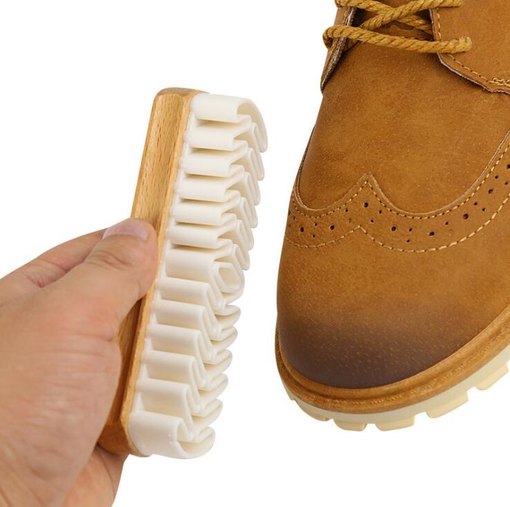 Suède schoenborstels suède laarzen scrubber rubber crêpe schoenenborstel huishoudelijke lederen borstels cleaner geschikt voor hoge hakken doek schoenen