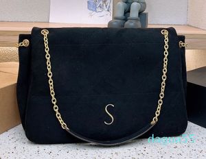 Suede schoudertassen Vintage dames luxe handtas klepsluiting boodschappentassen portemonnees