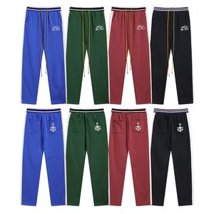 2023 New Tide Brand Rhude Pantalons pour hommes Lettre brodée Pantalons de survêtement Hip Hop Hommes et femmes Pantalons d'entraînement en vrac décontractés Pantalons de jogging pour hommes taille S-XL