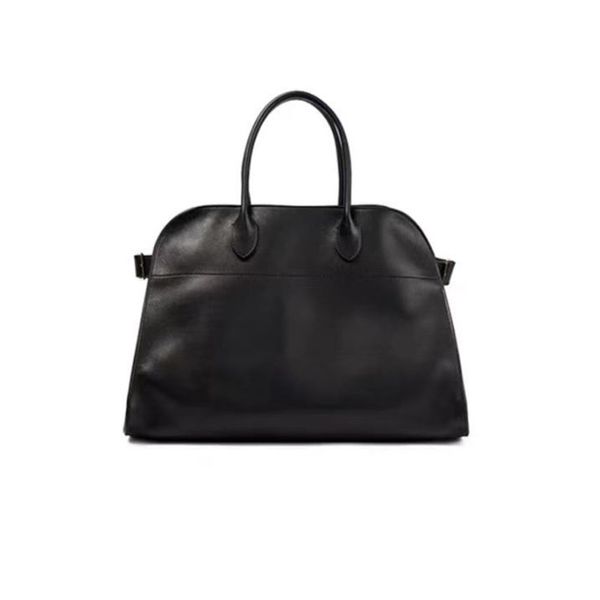 Gamuza The Row Margaux Tote Bag para mujer Bolsos de diseñador Pochette de lujo Bolsos de diseñador de cuero suave para hombre Totes negros Bolso de diseñador Mujer xb102