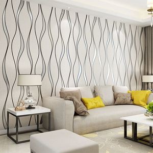 Suède behang gestreepte behang slaapkamer woonkamer tv achtergrond muurpapier modern minimalistisch niet geweven wallpaper2232