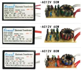 Voldoende stroom elektronische transformator voor halogeenlamplicht AC 12V 20W 50W 60W 160W 200W 250W Optioneel