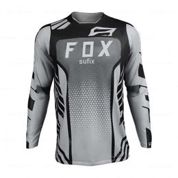 Sufix Fox hombres Jersey para descensos bicicleta de montaña MTB camisa Off Road DH motocicleta Jersey Motocross ropa deportiva Mtb Jersey