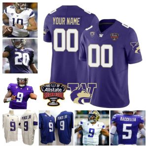 Sugar Bowl Patch Washington Football Jersey NCAA College Michael Penix Jr. Cameron Davis Wayne Taulapapa Jabbar Muhammad Daniyel Ngata Mens Women Youth