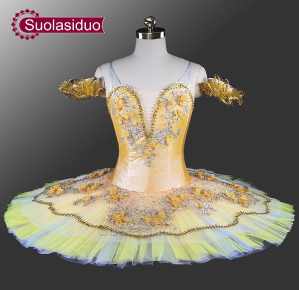 Sugar Plum Fairy Professional Ballet Tutu Peach Fairy Classical Pancake Tutu YAGP Concours tutus Gold Classical Tutus SD00559168373