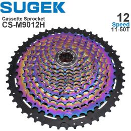 SUGEK 11/12/13 Speed Cassette Sprocket 50 / 52T Deore M5100 M6100 M7100 M8100 12 13 Colorful Hg Steel / Al compatible K7 XT GX MTB