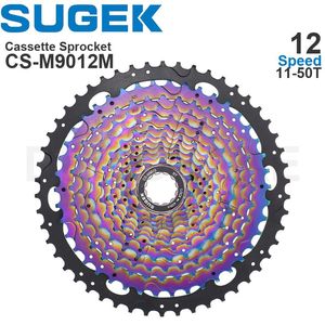 SuGek 11/12/13 Speed Cassette Sprocket 50/52T Deore M5100 M6100 CS-M9011 12 13 Kleurrijk Hg Steel/Al Compatible K7 XT GX MTB